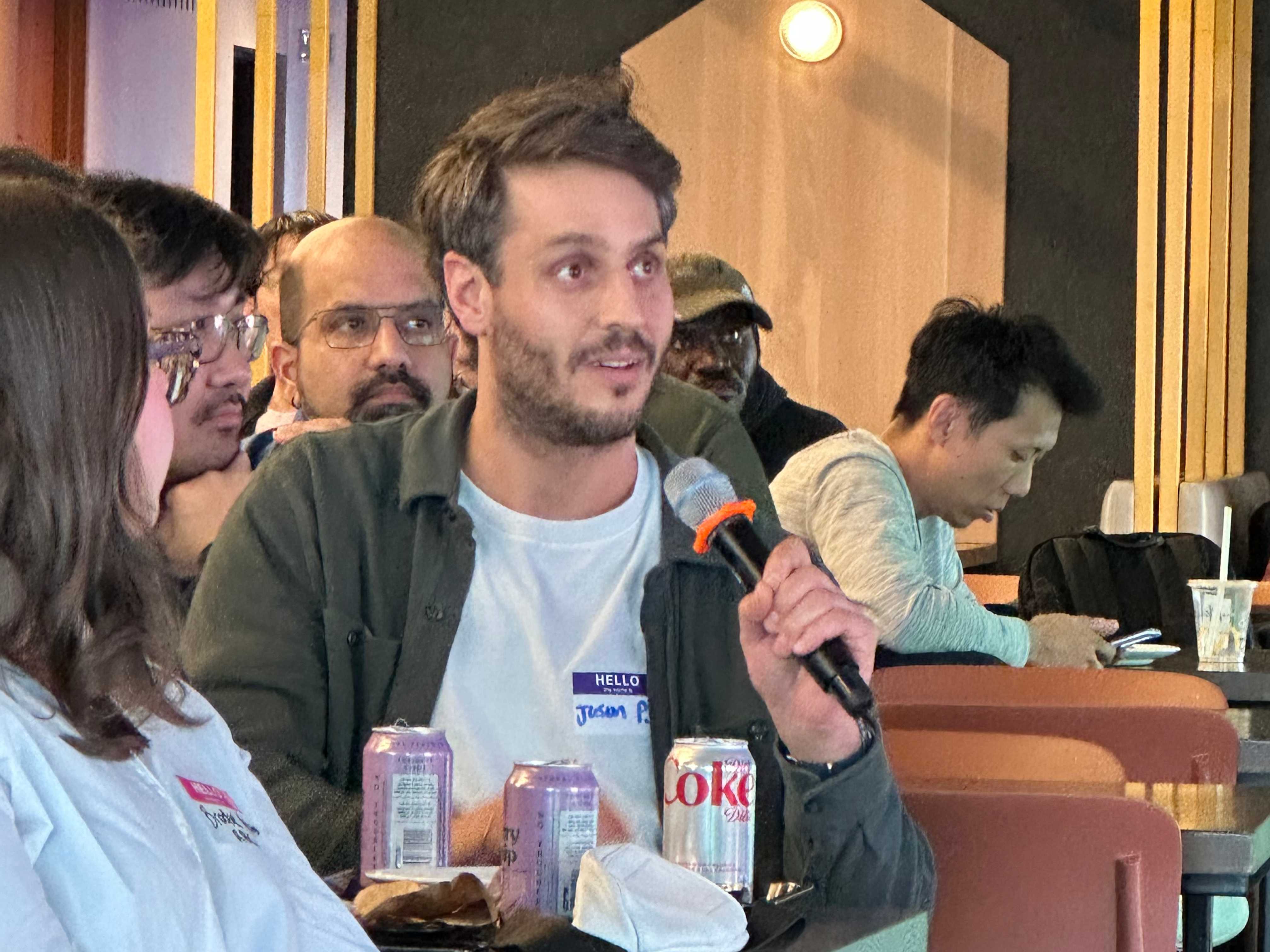 Speaker presenting to audience at CNCF Toronto meetup